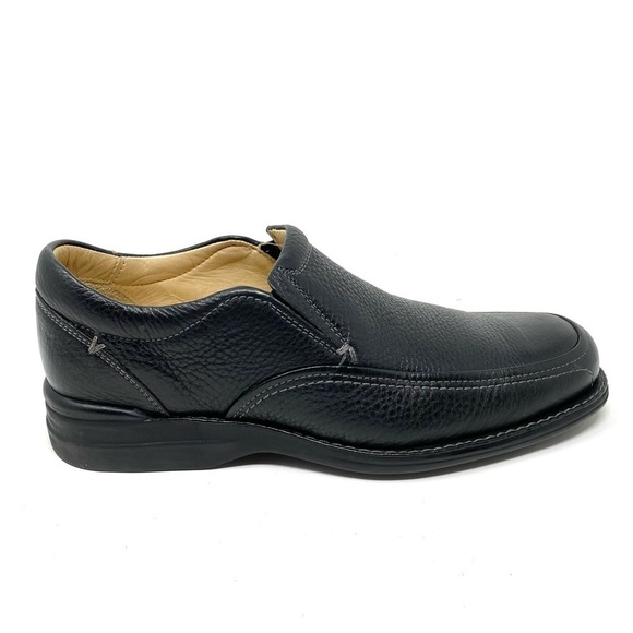 Johnston & Murphy Shuler SGore Black Leather Slip On Black - Picture 1 of 7